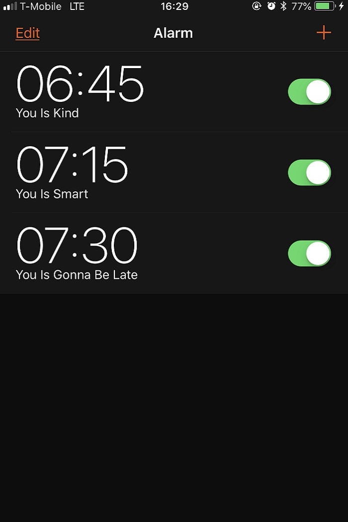 Morning Alarms